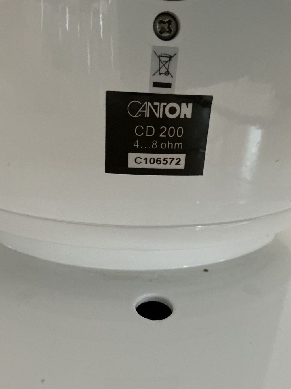 Canton Casse acustiche: Enceintes Canton CD 200, blanc – Usato da Nidau venduto da california290309 2