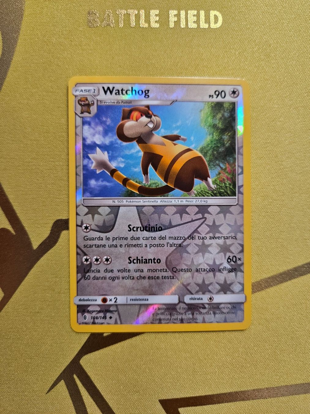 Pokémon Carte collezionabili: Guardians Rising - Watchog – Usato da Bellinzona venduto da Pokemarco