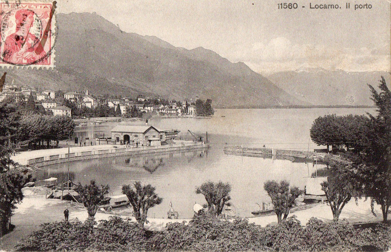 Cartoline postali: Locarno - Il porto – Usato da Melano venduto da pisonsdro