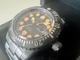 ZENO Airplane Diver, Automatic, Black PVD, WR 500m, SRP850.-