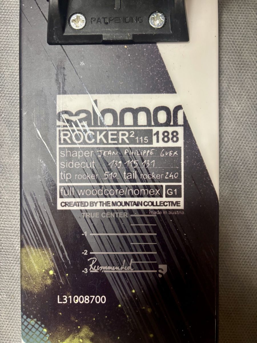 Salomon Sci: Ski freeride Salomon – Nuovo (secondo la descrizione) da Bottens venduto da ickma 3