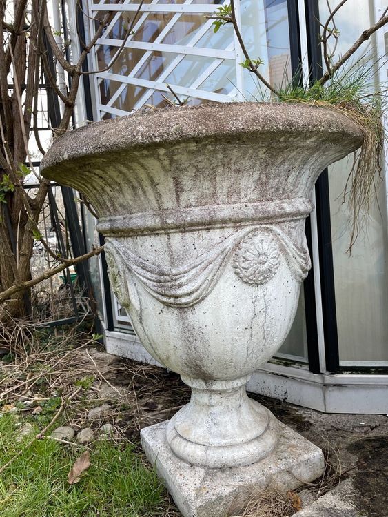 Garten Steintopf massiv Kaufen auf Ricardo