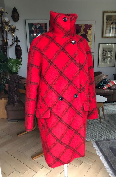 Caroll manteau rouge hot sale