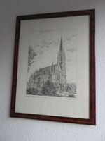 Graz Herz-Jesu-Kirche, Lithographie, E.A. Künstlerexemplar