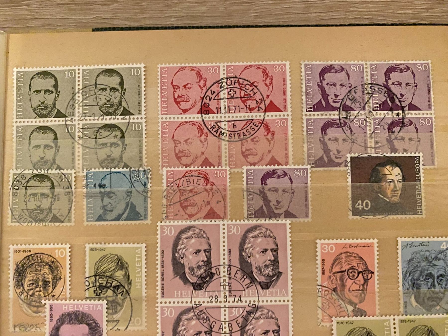 Alle Briefmarken: Briefmarken diverse Ausgaben – Gebraucht aus matten b. interlaken von jfran17 1