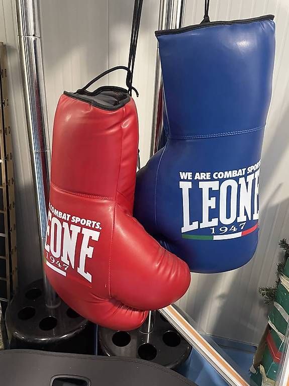 Guanti & manicotti: 2 Gants Boxe MAXI bleu et rouge – Usato da Collombey venduto da Le69ro