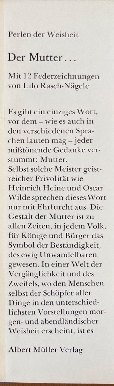 Libri: Perlen der Weisheit  - Der Mutter – Usato da Sarnen venduto da Livres 1