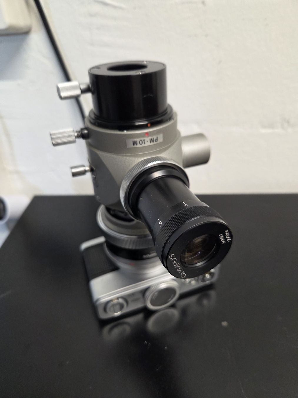 Unità & Adattatore: Olympus C-35 mit PM-10M Mikroskop Adapter – Usato da Dietikon venduto da Allegra34 6
