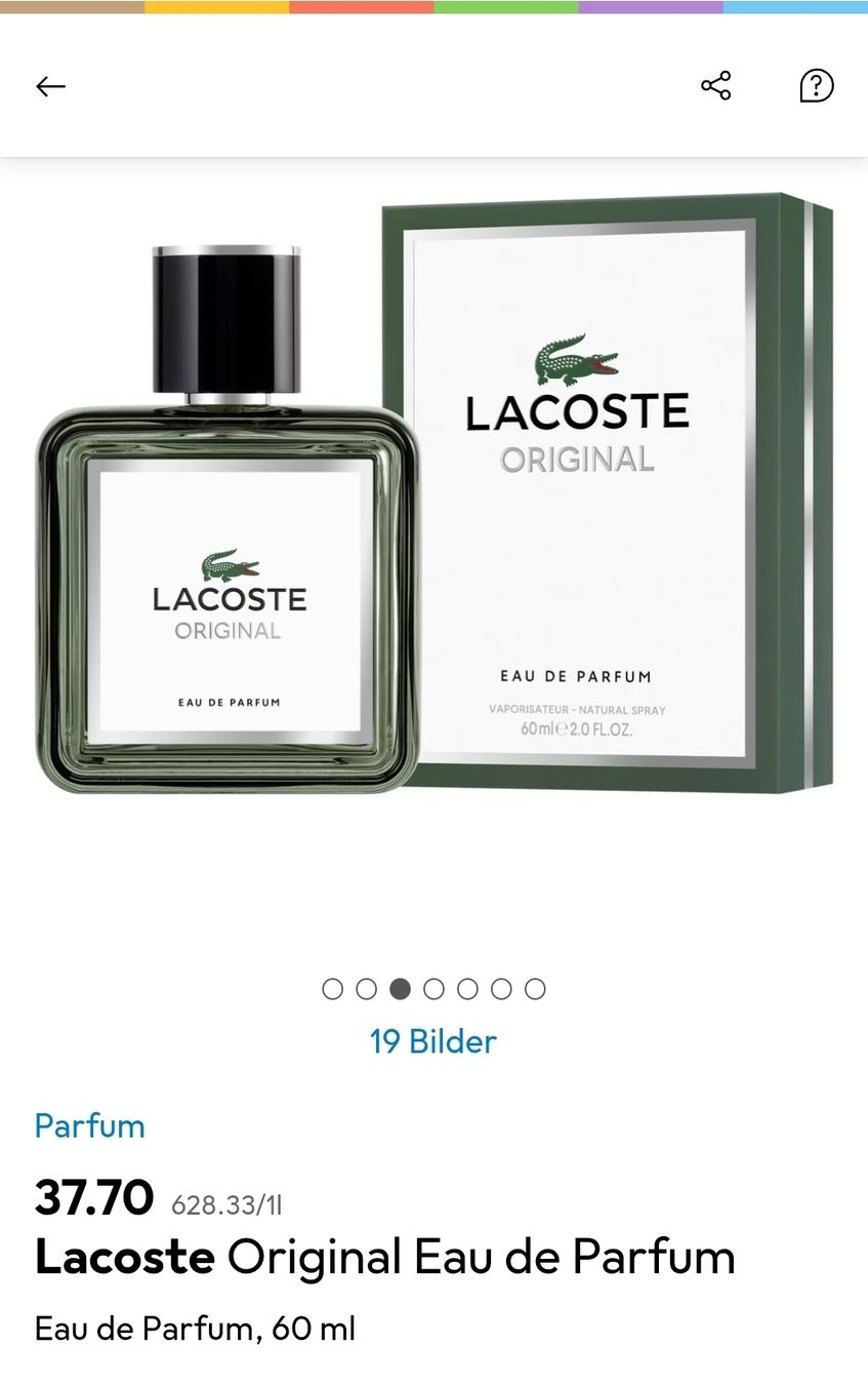 Lacoste Profumi & Eau de Toilette: Lacoste Original Eau de Parfum – Nuovo (secondo la descrizione) da Gerlafingen venduto da SiM_sch 1