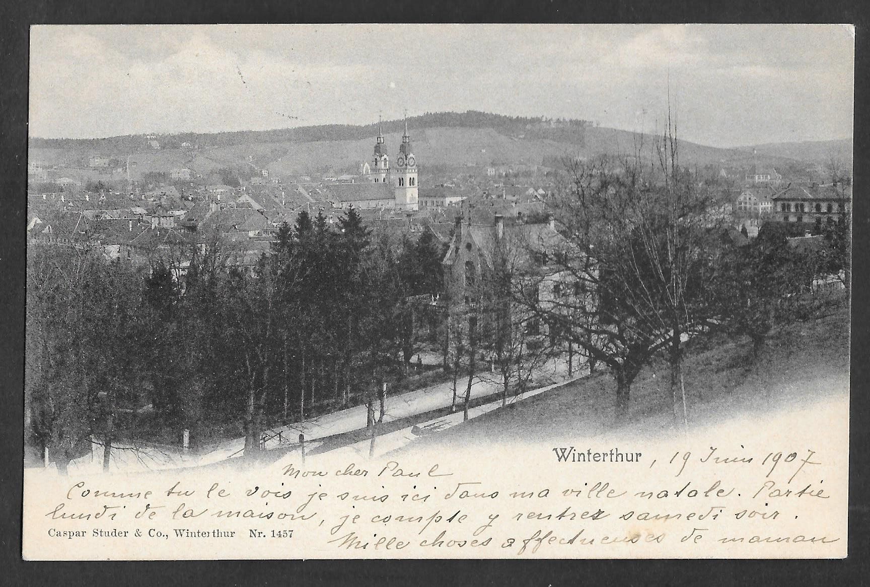 Cartes postales: Winterthur Teilansicht – D'occasion à Olten par clotaldi