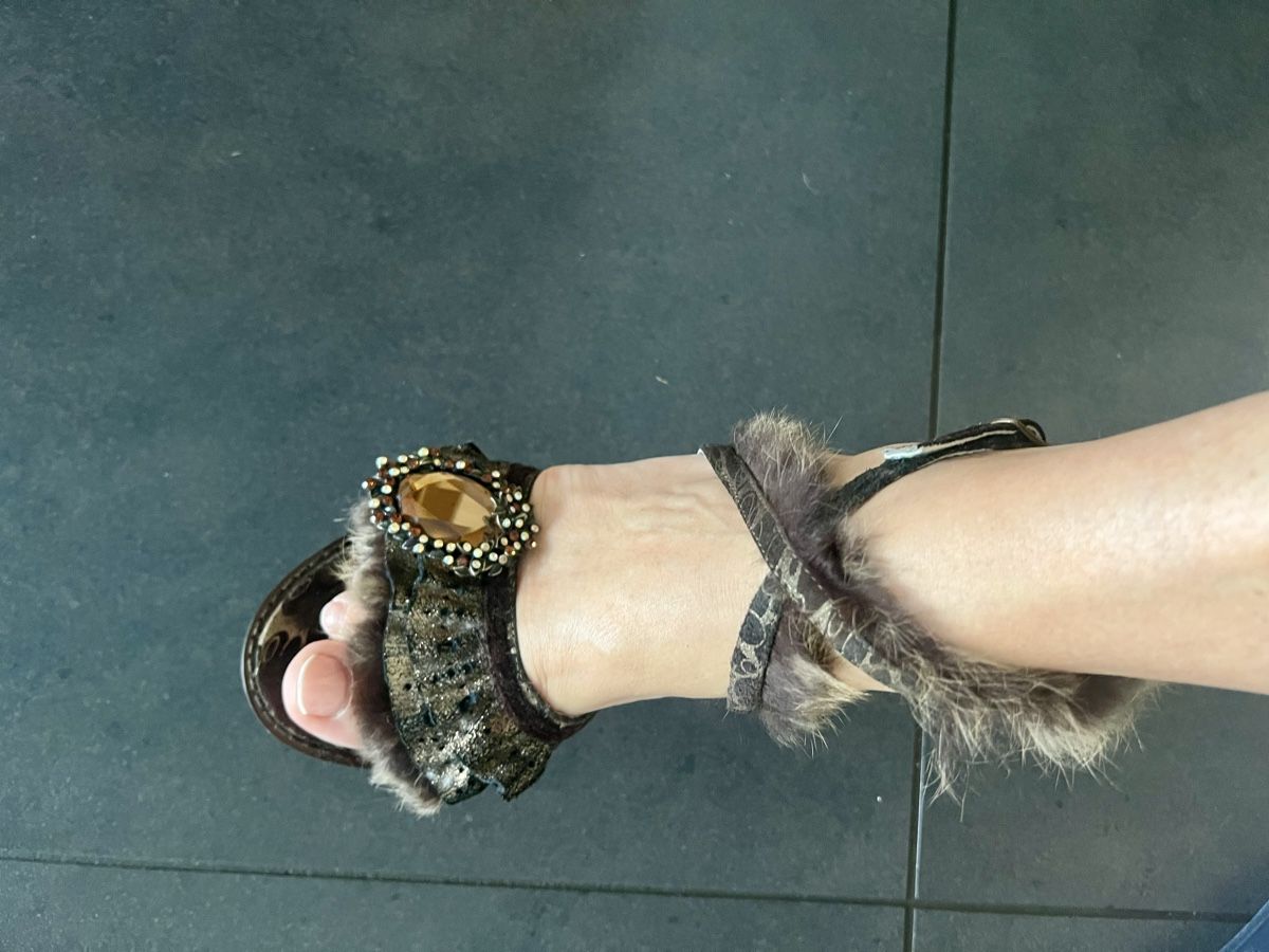 Scarpe da donna: Sandale marron (Irregular )T 37 en cuir – Nuovo (secondo la descrizione) da Porrentruy venduto da SYANKA 1