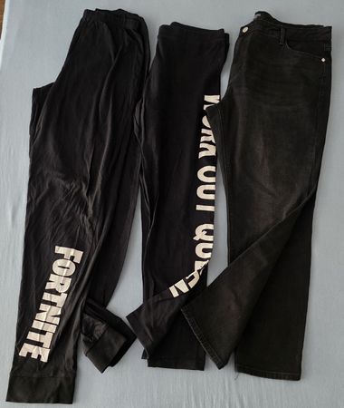 Hosen-Set 3 Teile. Schwarz Grösse XL/46.