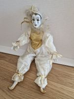 Clown Puppe aus Porzellan, Deko