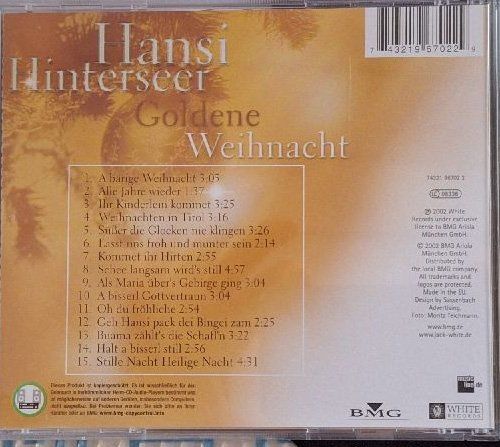 CD: 3x CD HANSI HINTERSEER Noël d'or – Usato da Genève venduto da maria1209 5