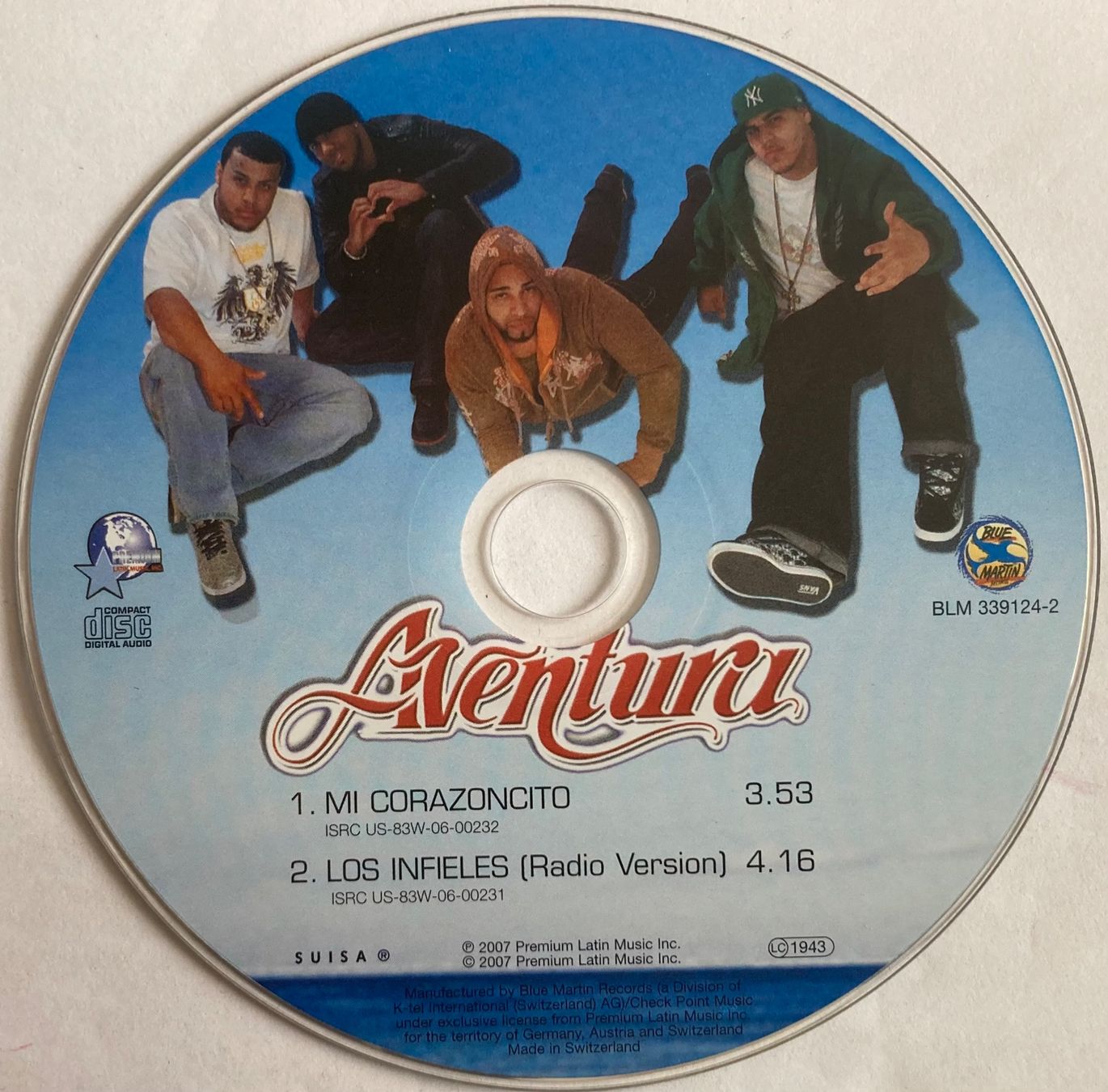 CD: AVENTURA - MI CORAZONCITO – Usato da Poliez-Pittet venduto da Newtown-Records 2