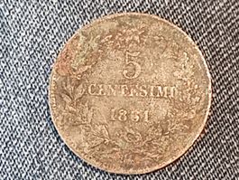 Italie 5 Centesimi 1861