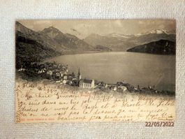 Ansichtskarte, Weggis mit See und Alpenpanorama, Nr.61B