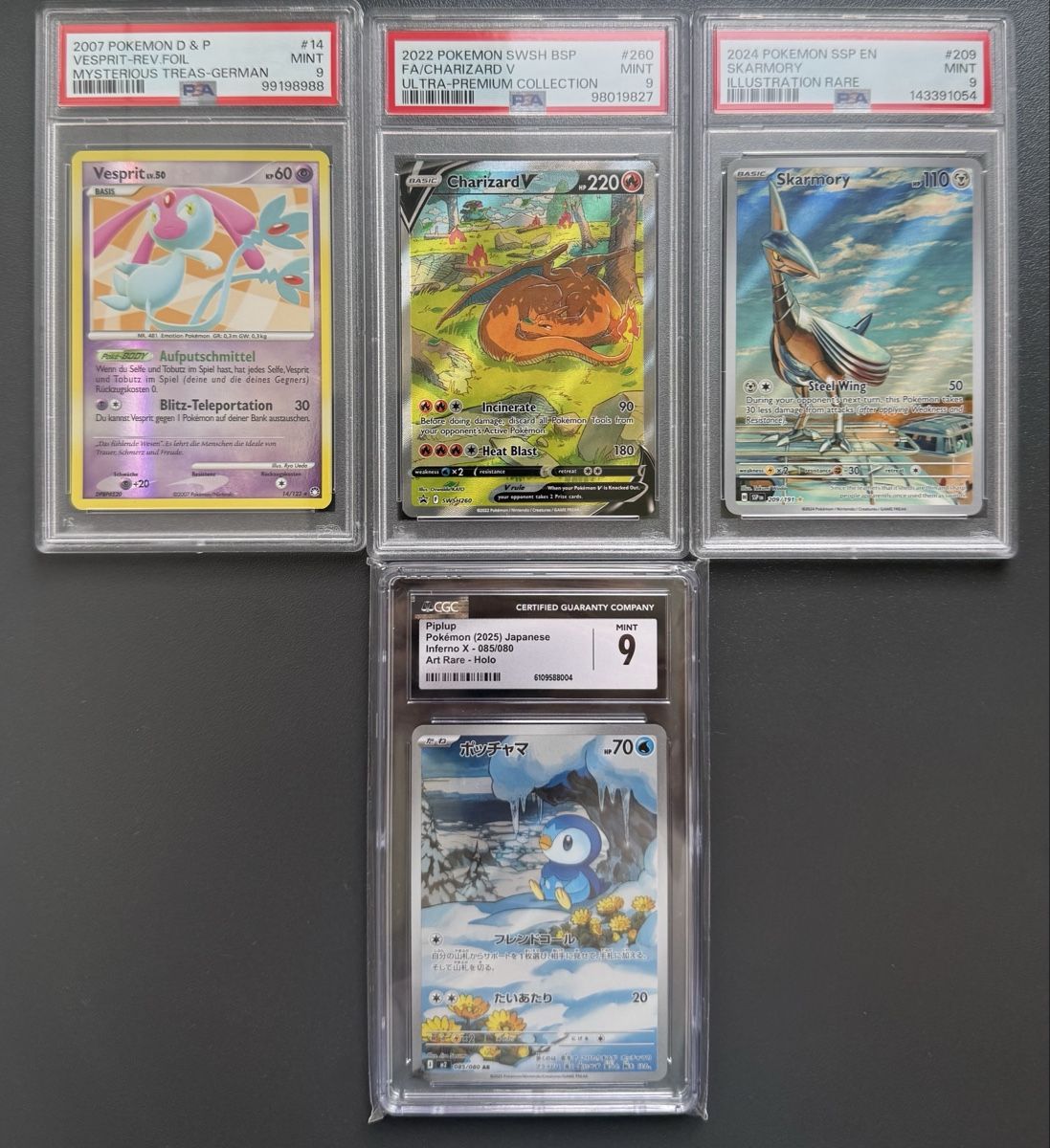 Pokémon Sammelbilder & Trading cards: Pokemon Charizard PSA 9 / CGC / PSA Sammlung – Gebraucht aus Zeiningen von flo_8cxw