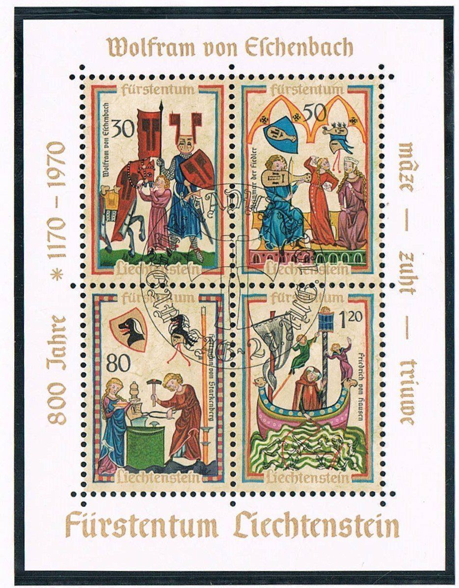 Tous les timbres: Wolfram von Eschenbach-Sonderbriefmarken – D'occasion à Buchs AG par Baerfisch