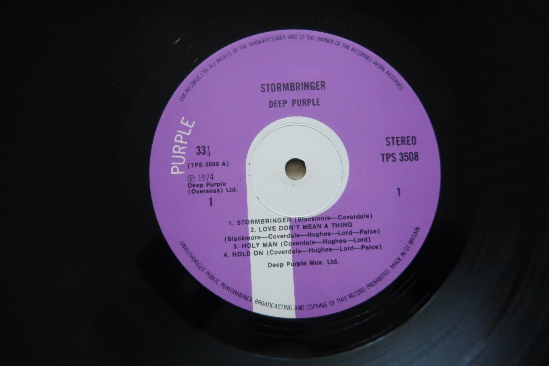 Dischi in vinile: DEEP PURPLE - STORMBRINGER - made in Great Britain VINYL LP – Usato da Basel venduto da Patiscat 3