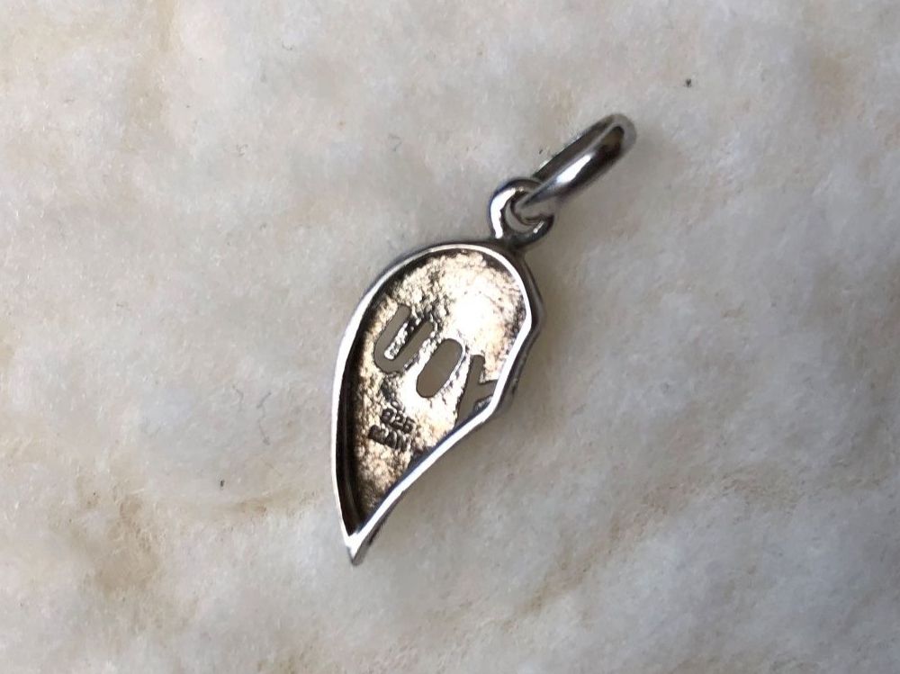 Ciondoli: Pendentif cœur séparable aile YOU argent 925 silver – Usato da St-Aubin FR venduto da Tiweety 1