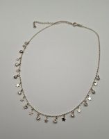 Halskette Silber 925 mit Sternen und Zirkonia Steinen