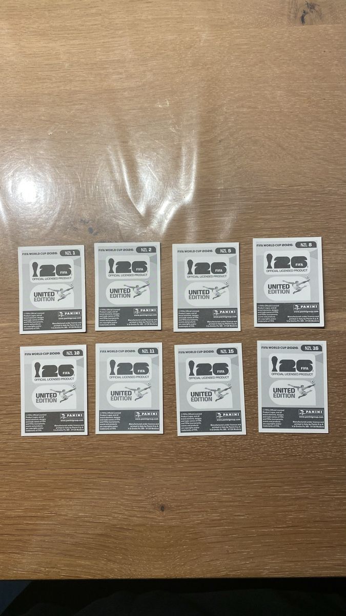 Panini Carte collezionabili: Panini Sticker - NZL - 8 Stickers – Nuovo (secondo la descrizione) da Adliswil venduto da didoli 1