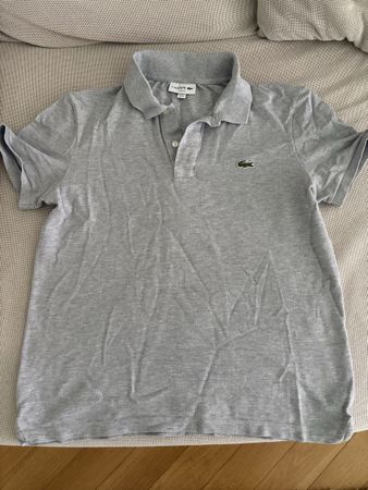 Men's Lacoste Slim Fit Polo Shirt - Size M - Grey