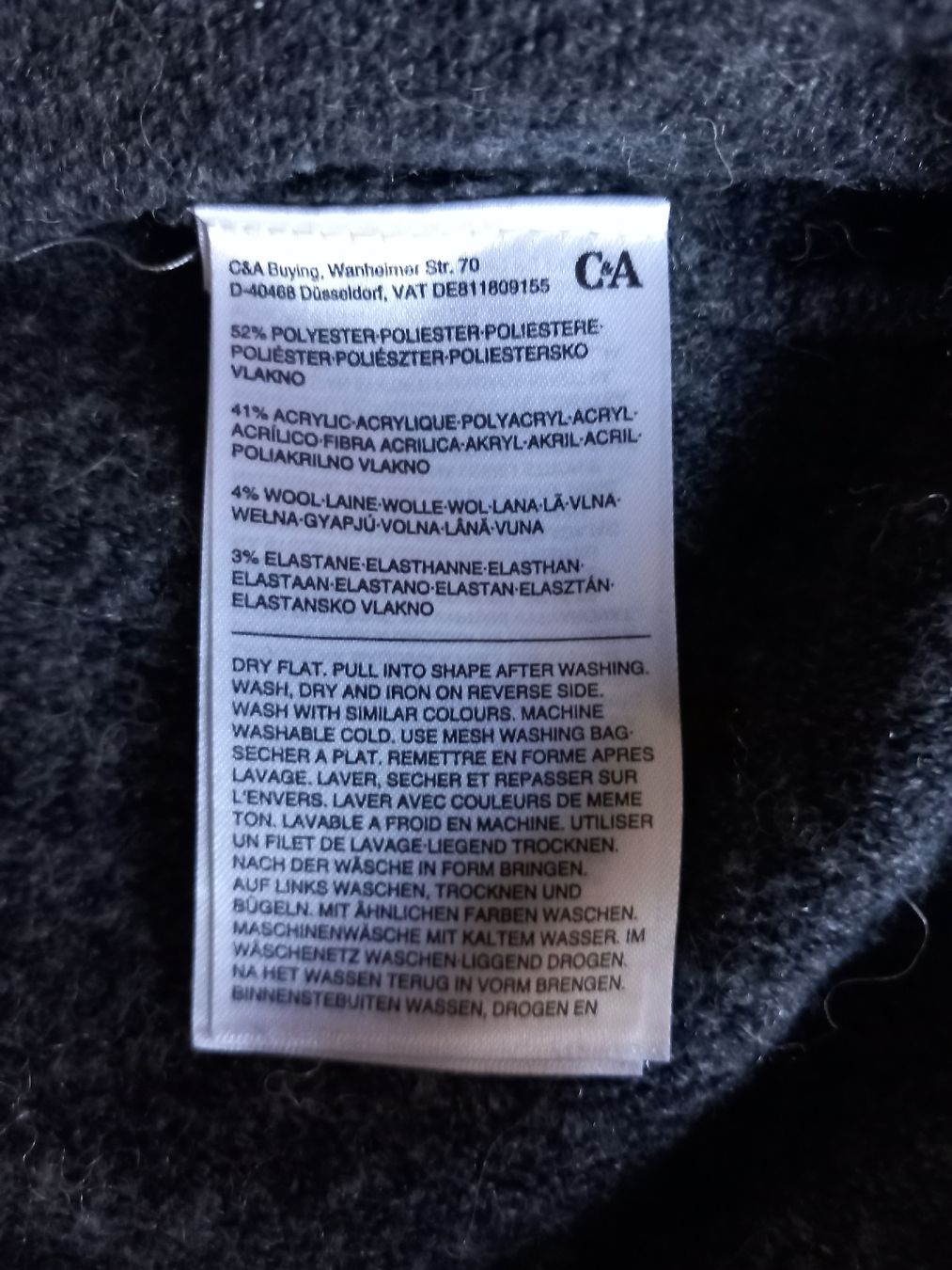 C&A Maglioni & Felpe: Pull gris foncé en maille – Usato da Faoug venduto da per_kp6r 3