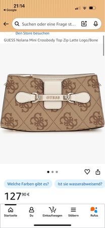 GUESS Nolana Mini Crossbody – Braun/Beige 🤎
