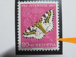 Abart Pro Juventute J170** Retouche neben Zweigschnittstelle