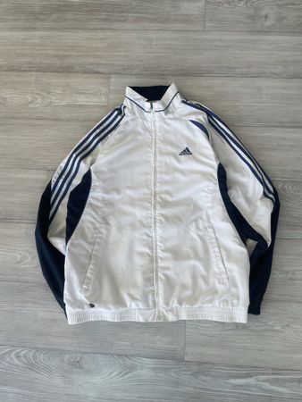 Adidas Trackjacket weiss/violett Gr.L Top Zustand!
