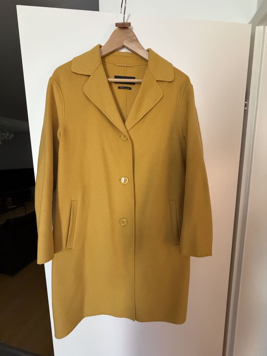 Max Mara Cappotti: Weekend Max Mara Coat Mustard Yellow Size 36 – Usato da Zürich venduto da IlonaM