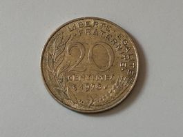 20 centesimi di franco francese del 1978