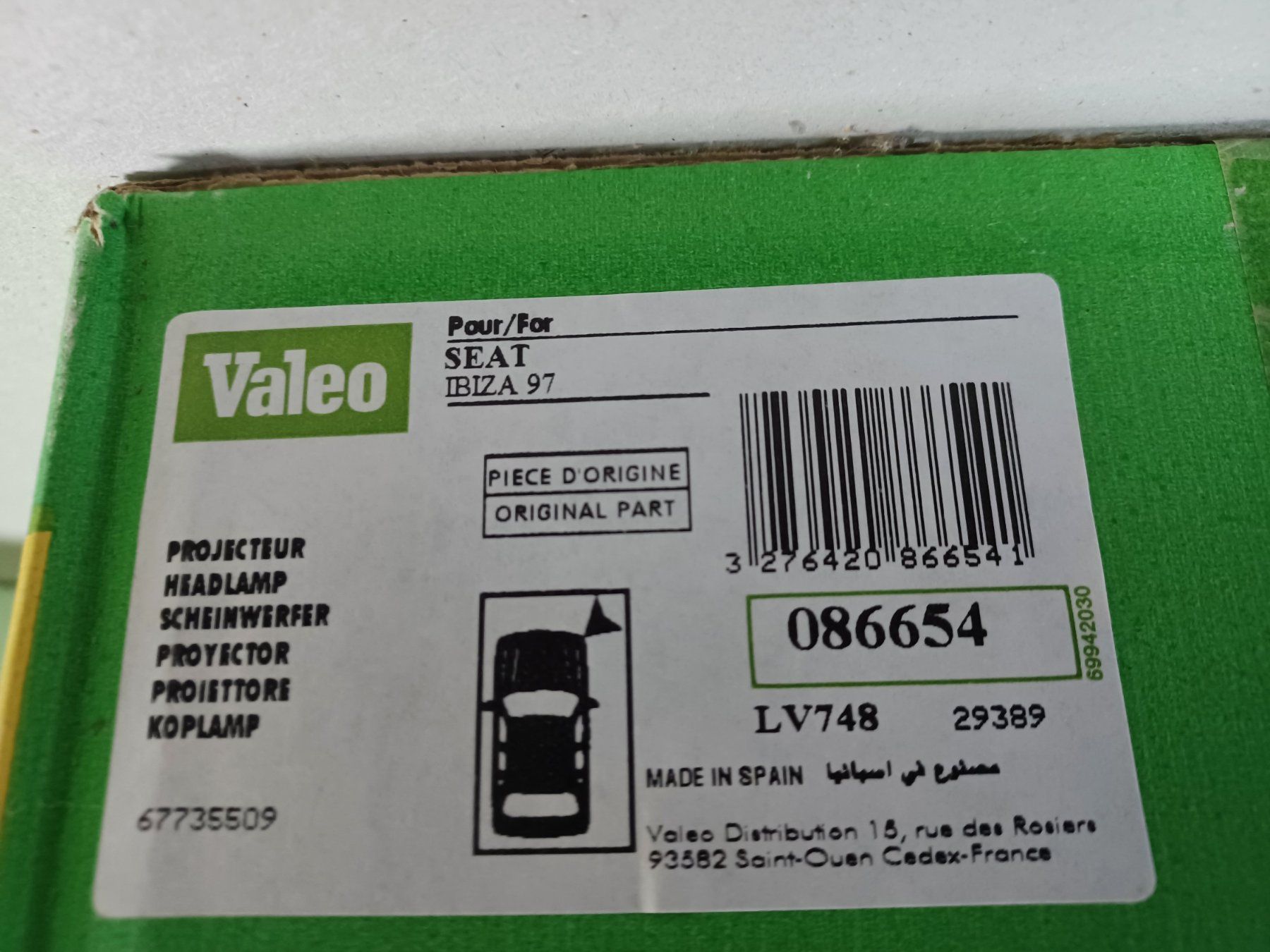 Seat Fari: Scheinwerfer Seat Ibiza – Usato da Immensee venduto da bubi19 2