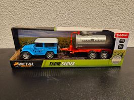 Neu - Toi-Toys - Jeep with Trailer - Farm Series