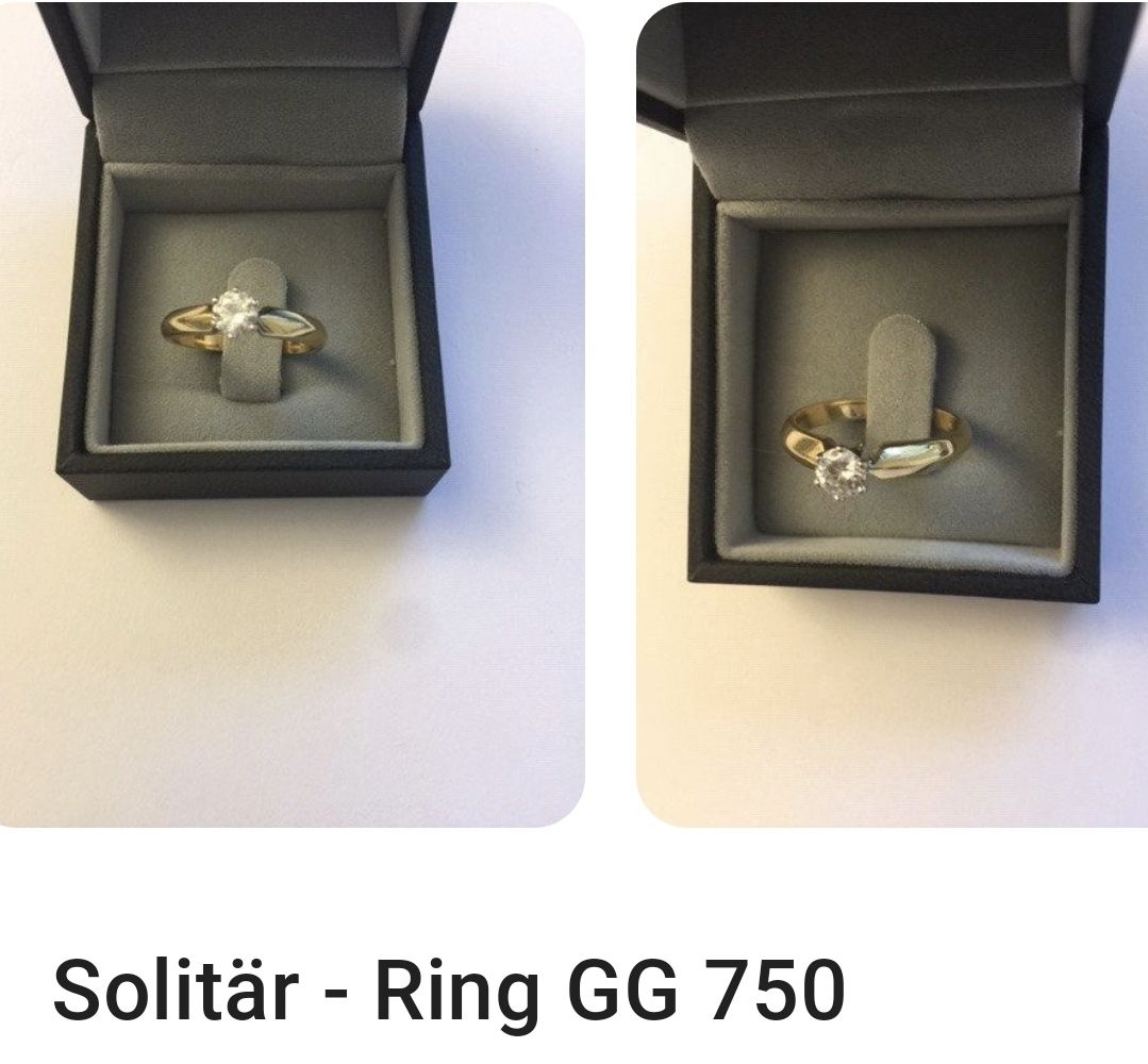 Anelli: Solitärring Gelbgold Gr. 56 – Usato da Wiesendangen venduto da A1R1 1