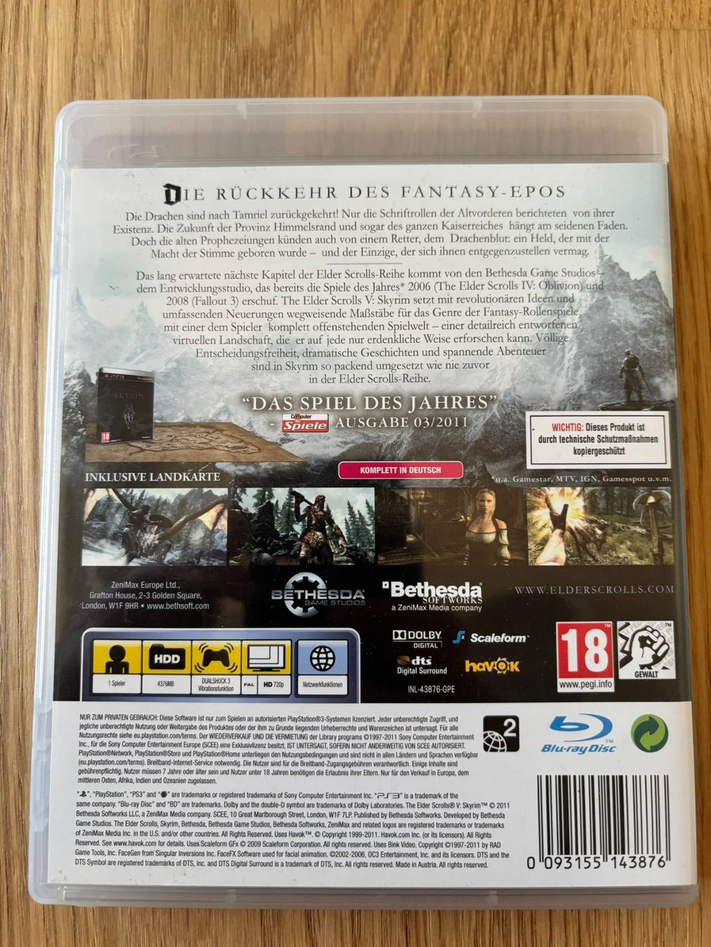 Jeux: PS3 Skyrim - komplett - deutsch – D'occasion à Schüpfheim par Flashbang3250 1