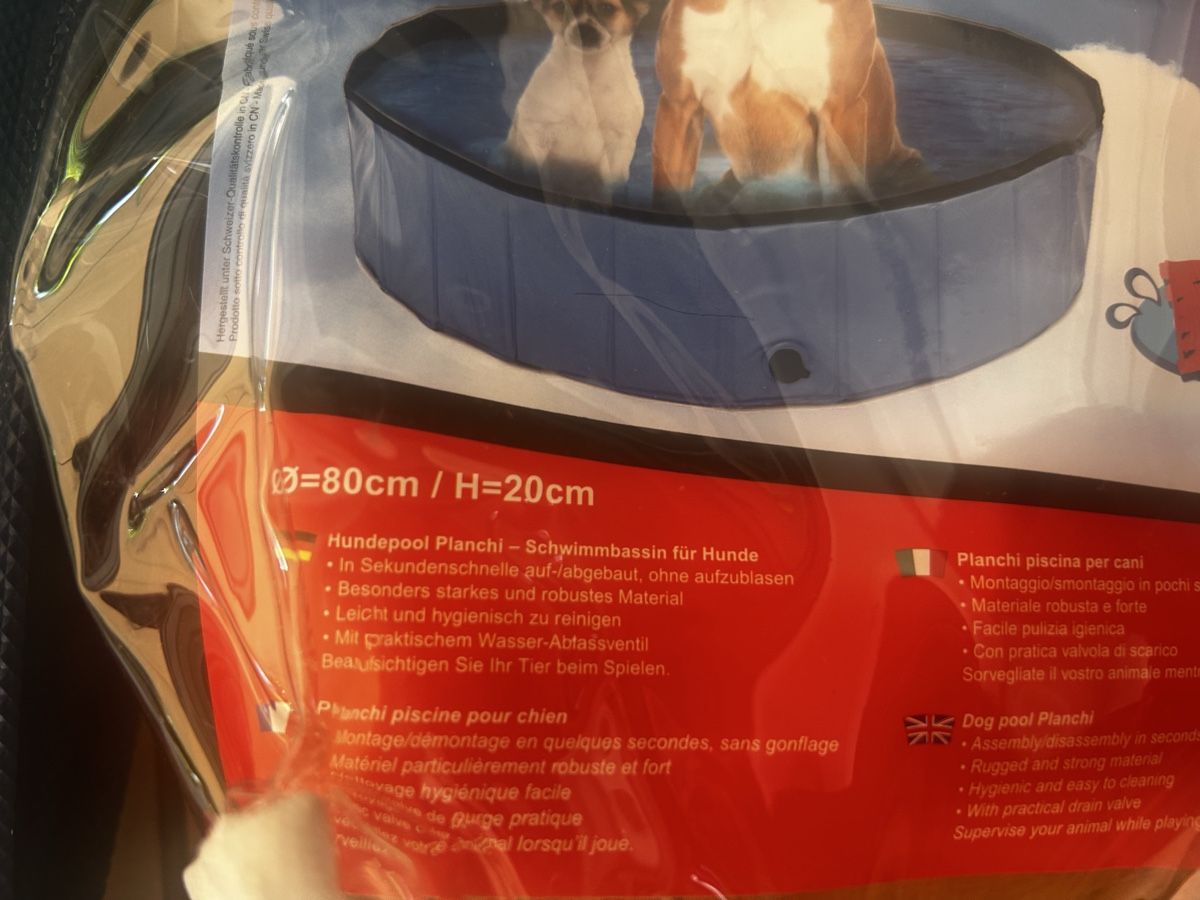 Piscine: Piscine chien neuve 80 cm – Usato da Vinelz venduto da Valval2010