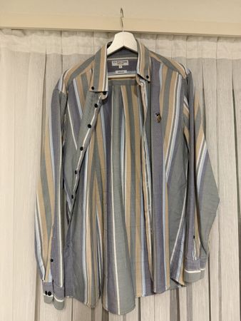 Herren Hemd US Polo Assn gestreift Grösse L regulär