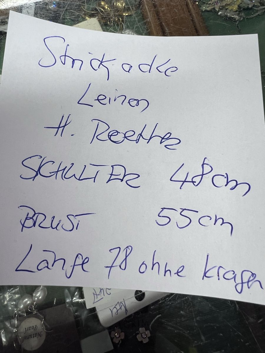 Giacche: H.Roether Leinen Strickjacke,, Gr. M, Top zu Rundholz – Usato da Burgdorf venduto da puppennetz 9