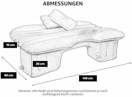 Materassi: EDIESI Luftmatratze Auto Aufblasbares Bett – Nuovo e nell'imballaggio originale da Hundwil venduto da Mr.Wong 4