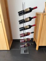 Weinregal Metall anthrazit 6 Flaschen, neuwertig