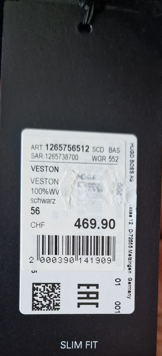 Hugo Boss Giacche: Blazer HUGO BOSS (Gr. 56) – Nuovo e nell'imballaggio originale da Dübendorf venduto da zarry10 3