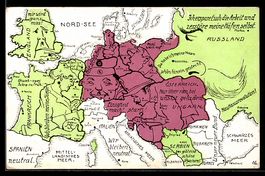 Landkarte Europas mit Russland, optische