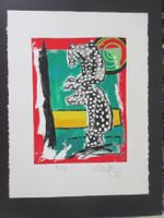 Rolf Knie BÄRENAKROBATIK  Orig-Serigraphie handsig./-num.