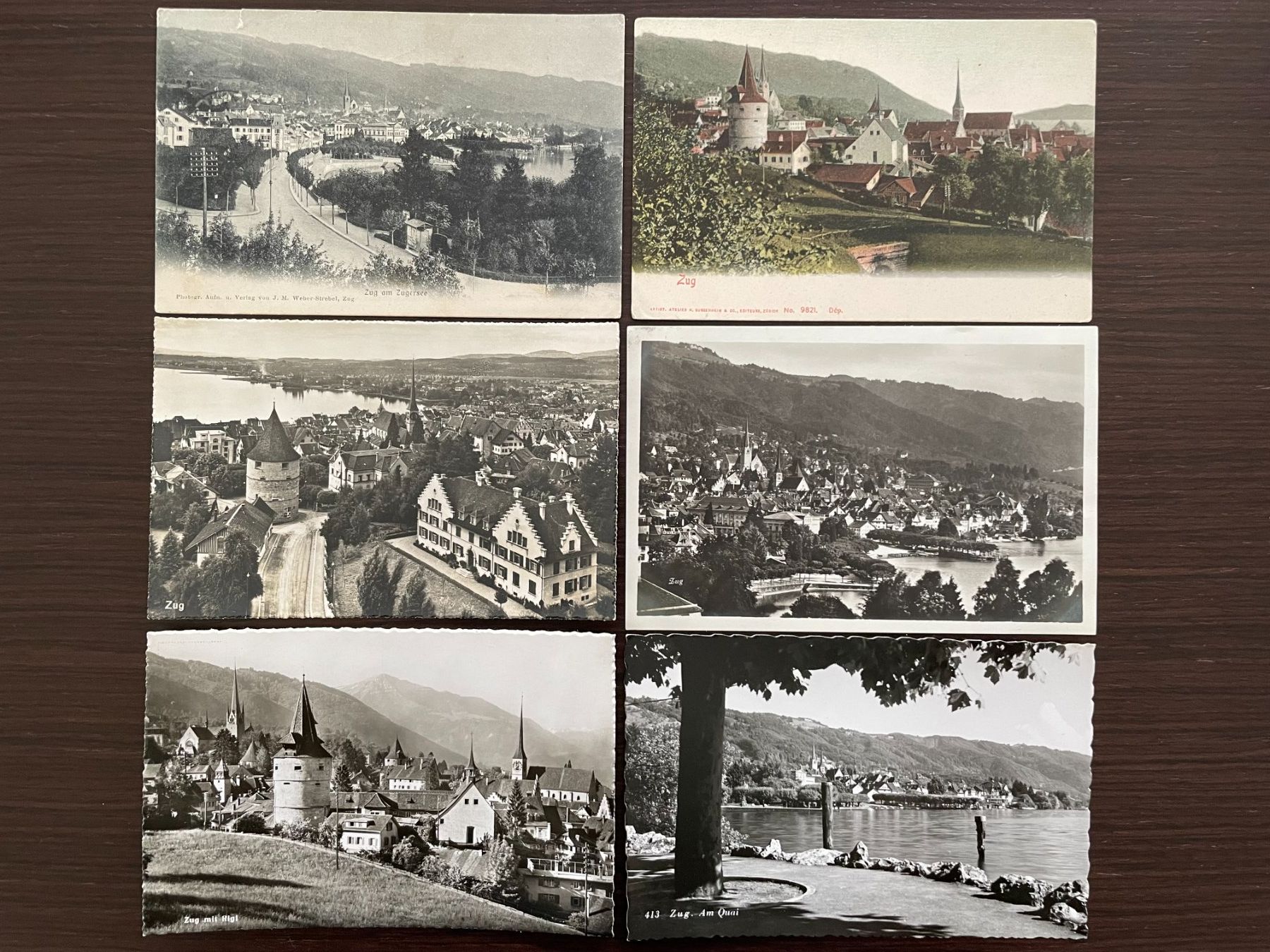 Cartoline postali: ZUG Lot von 24 Ansichtskarten im Kleinformat – Usato da Wald ZH venduto da TLILEF 5