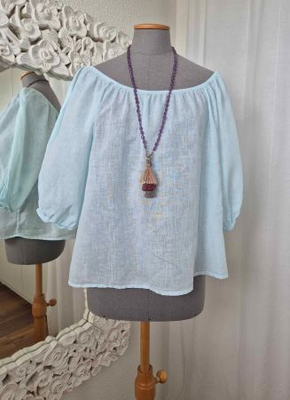 100% LEINEN, BLUSE von VELVET XS (OVERSIZE) passt zu NILE