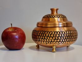 Türkische Kupfer Zuckerdose Handarbeit