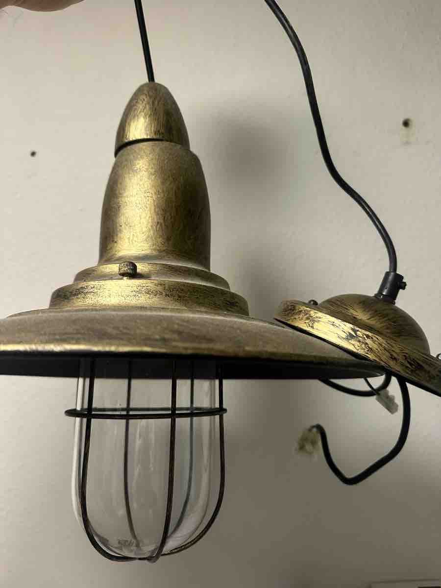 Maisons du monde Kronleuchter & Deckenlampen: Deckenleuchte im Industrie-Design goldfarben – Gebraucht aus Basel von alinaa95 2